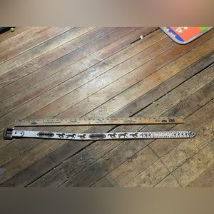 Pink horse Western belt medium bling